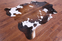Thumbnail for Tricolor Natural Cowhide Rug - Large 6'11