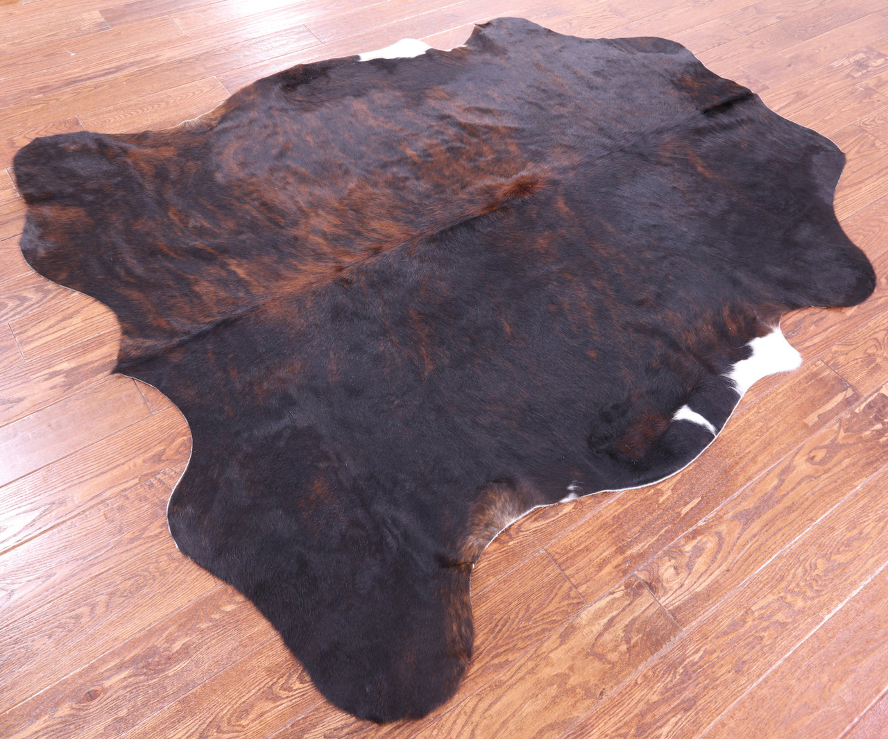 Tricolor Natural Cowhide Rug - Large 6'7"H x 5'8"W