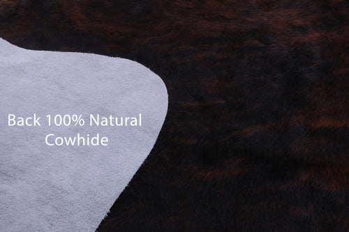 Tricolor Natural Cowhide Rug - Large 6'7