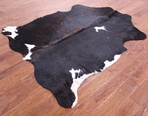 Tricolor Natural Cowhide Rug - Large 6'9