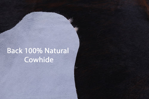 Tricolor Natural Cowhide Rug - Large 6'9
