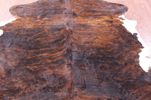 Brindle Natural Cowhide Rug - Large 6'10