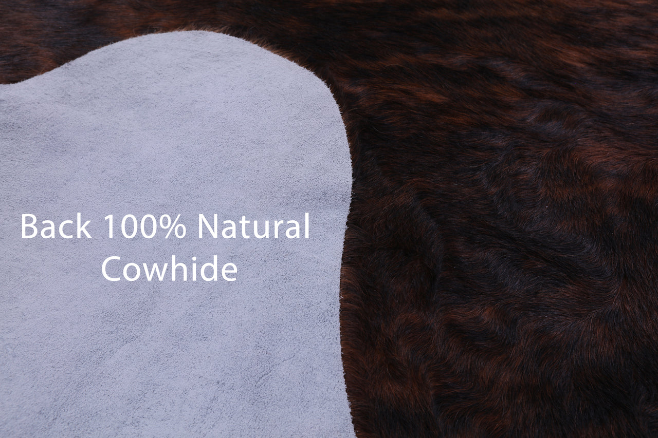 Brindle Natural Cowhide Rug - Large 6'10"H x 6'0"W