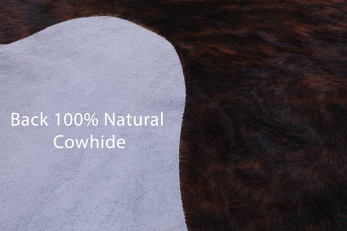 Brindle Natural Cowhide Rug - Large 6'10