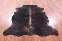 Thumbnail for Brindle Natural Cowhide Rug - Large 6'7