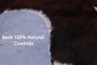 Thumbnail for Tricolor Natural Cowhide Rug - Large 6'8