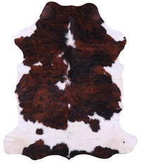 Thumbnail for Tricolor Natural Cowhide Rug - Large 6'8