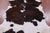 Tricolor Natural Cowhide Rug - Large 6'8"H x 5'6"W