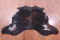 Thumbnail for Tricolor Natural Cowhide Rug - Large 6'8