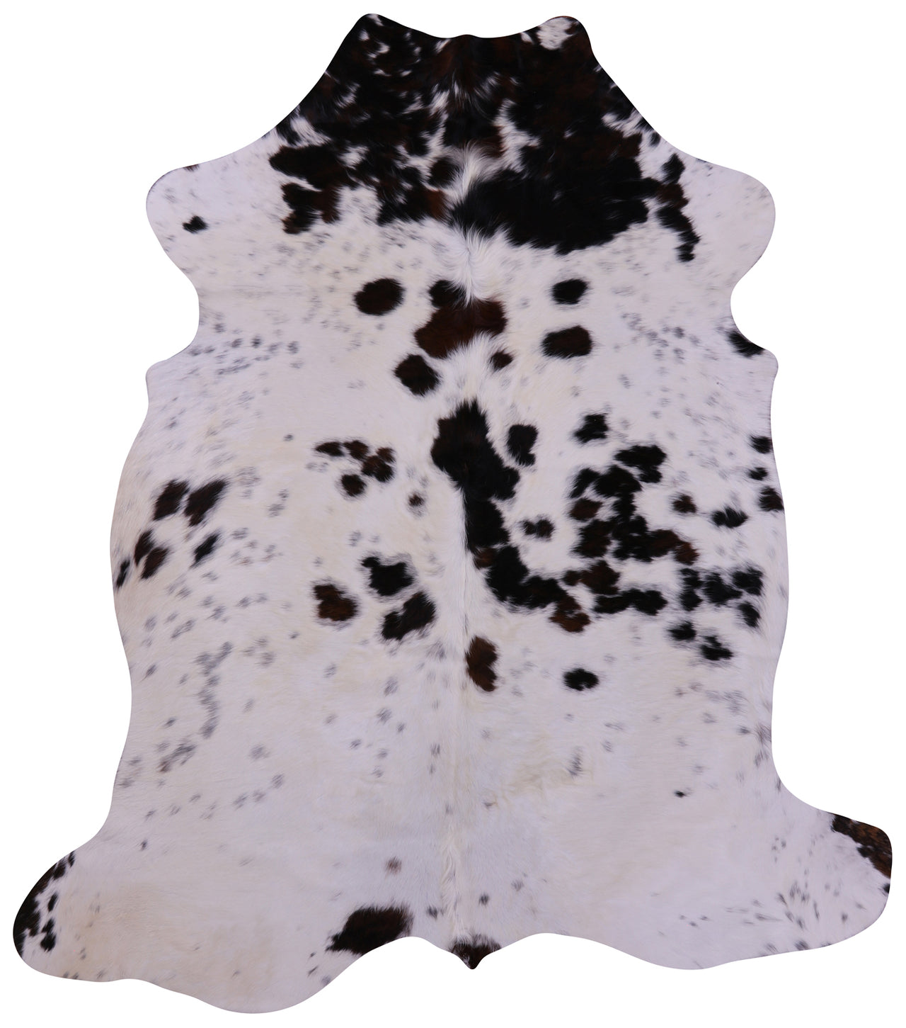 Tricolor Natural Cowhide Rug - Large 6'9"H x 5'11"W