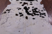 Thumbnail for Tricolor Natural Cowhide Rug - Large 6'9