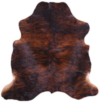 Thumbnail for Brindle Natural Cowhide Rug - Large 6'8