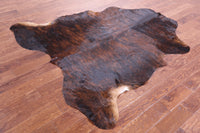 Thumbnail for Brindle Natural Cowhide Rug - Large 6'8