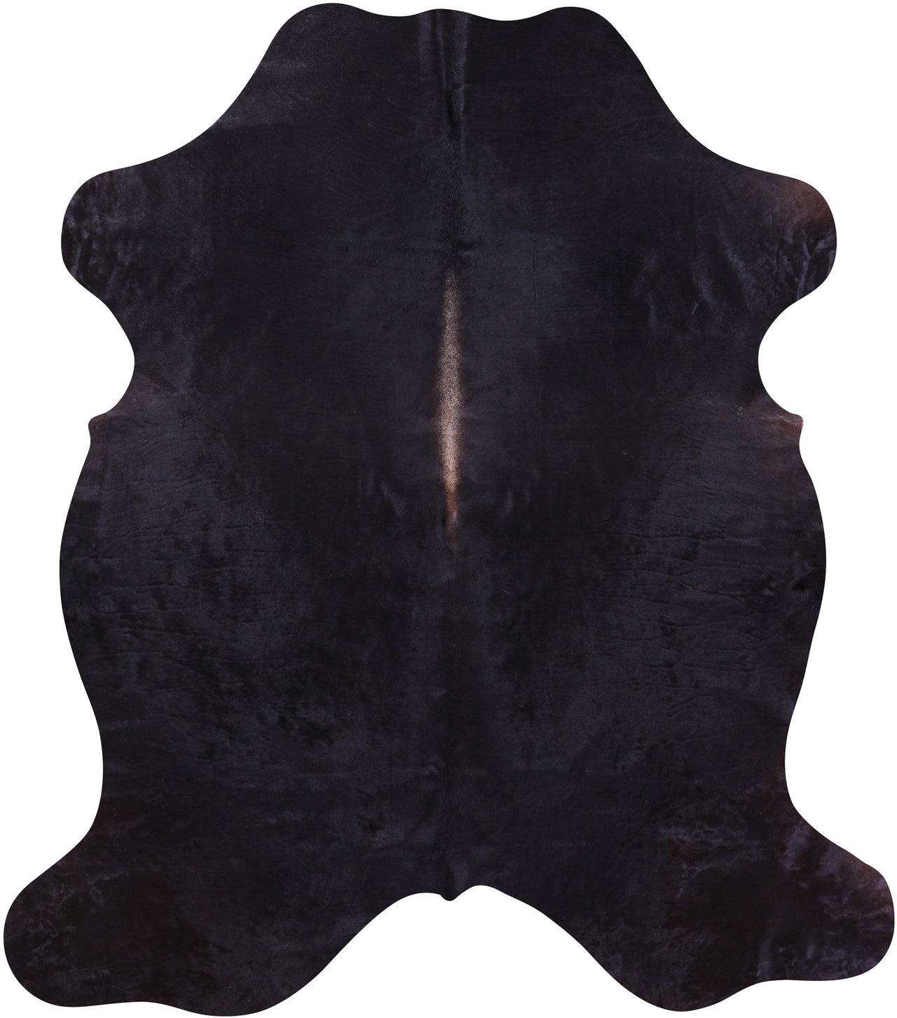 Black Natural Cowhide Rug - XLarge 7'0"H x 6'1"W