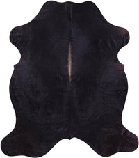 Thumbnail for Black Natural Cowhide Rug - XLarge 7'0