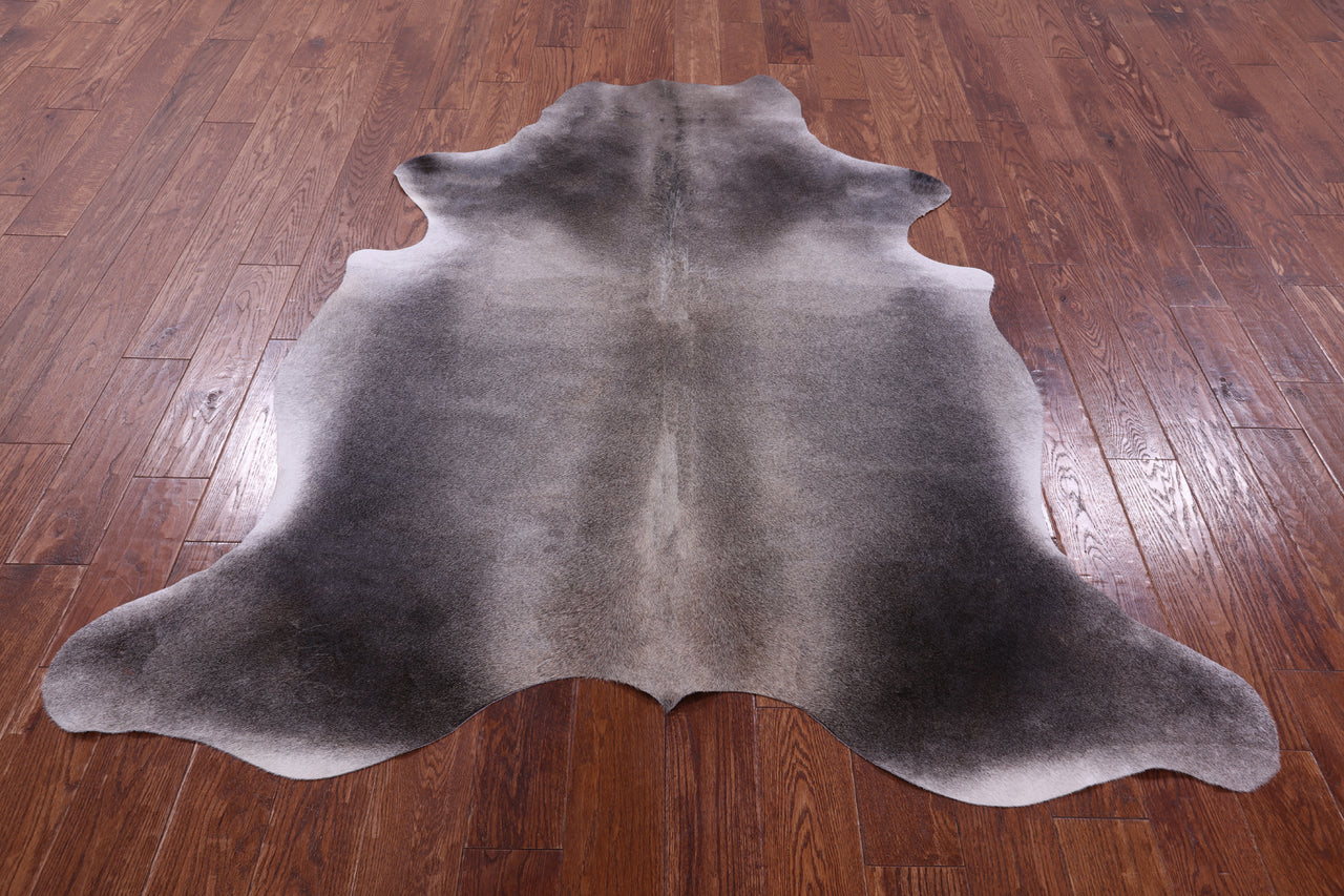 Grey Natural Cowhide Rug - Large 6'4"H x 5'8"W