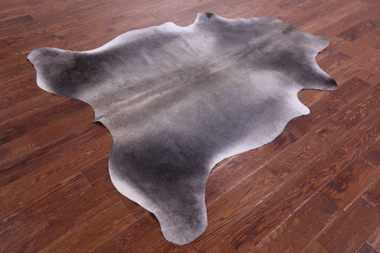 Grey Natural Cowhide Rug - Large 6'4"H x 5'8"W