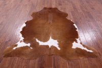 Thumbnail for Brown & White Natural Cowhide Rug - Large 6'5