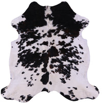 Thumbnail for Black & White Salt & Pepper Natural Cowhide Rug - Large 6'8