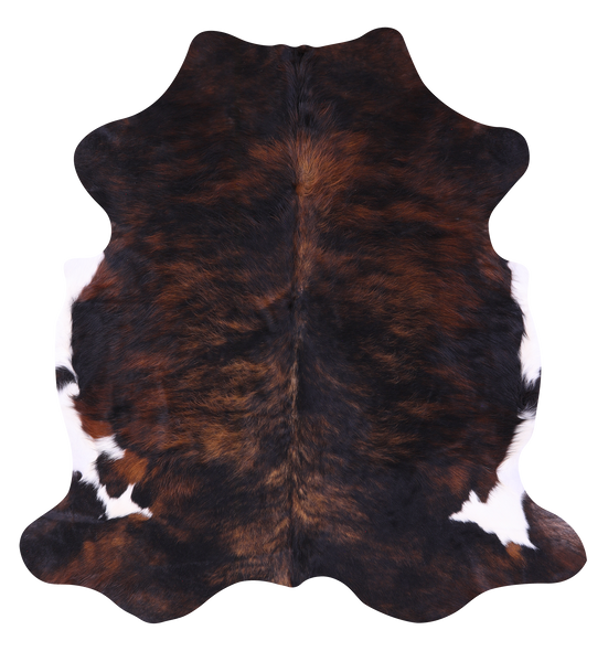 Tricolor Natural Cowhide Rug - Large 6'11"H x 6'5"W