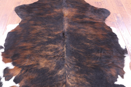 Tricolor Natural Cowhide Rug - Large 6'11