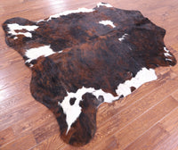 Thumbnail for Tricolor Natural Cowhide Rug - Large 6'11
