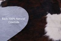 Thumbnail for Tricolor Natural Cowhide Rug - Large 6'11
