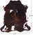 Tricolor Natural Cowhide Rug - Large 6'11"H x 6'7"W