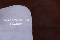 Thumbnail for Brown & White Natural Cowhide Rug - XLarge 7'1