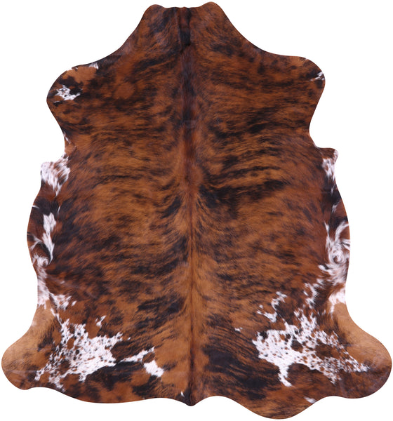 Tricolor Natural Cowhide Rug - Large 6'6"H x 6'0"W