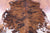 Tricolor Natural Cowhide Rug - Large 6'6"H x 6'0"W
