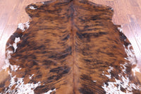 Thumbnail for Tricolor Natural Cowhide Rug - Large 6'6