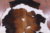 Thumbnail for Tricolor Natural Cowhide Rug - XLarge 7'1