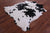 Black & White Natural Cowhide Rug - Large 6'7"H x 5'10"W