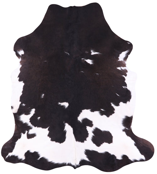 Brown & White Natural Cowhide Rug - X-Large 7'0