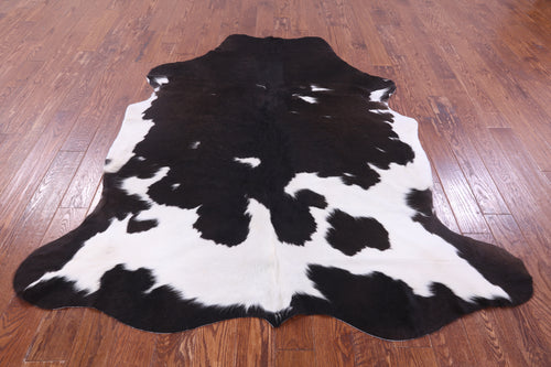 Brown & White Natural Cowhide Rug - X-Large 7'0