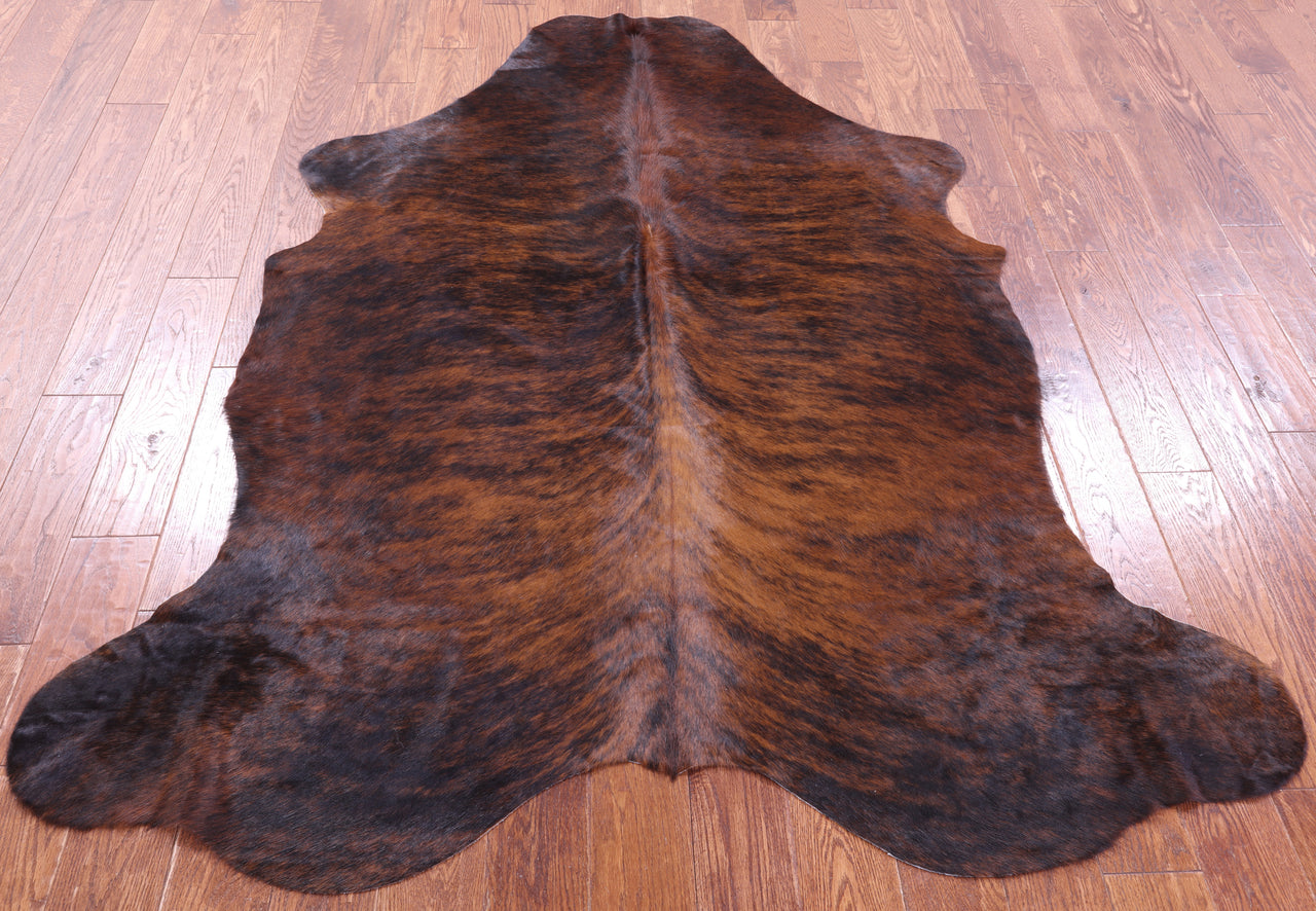 Brindle Natural Cowhide Rug - Large 6'9"H x 5'8"W