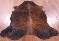 Thumbnail for Brindle Natural Cowhide Rug - Large 6'9