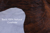 Thumbnail for Brindle Natural Cowhide Rug - Large 6'9