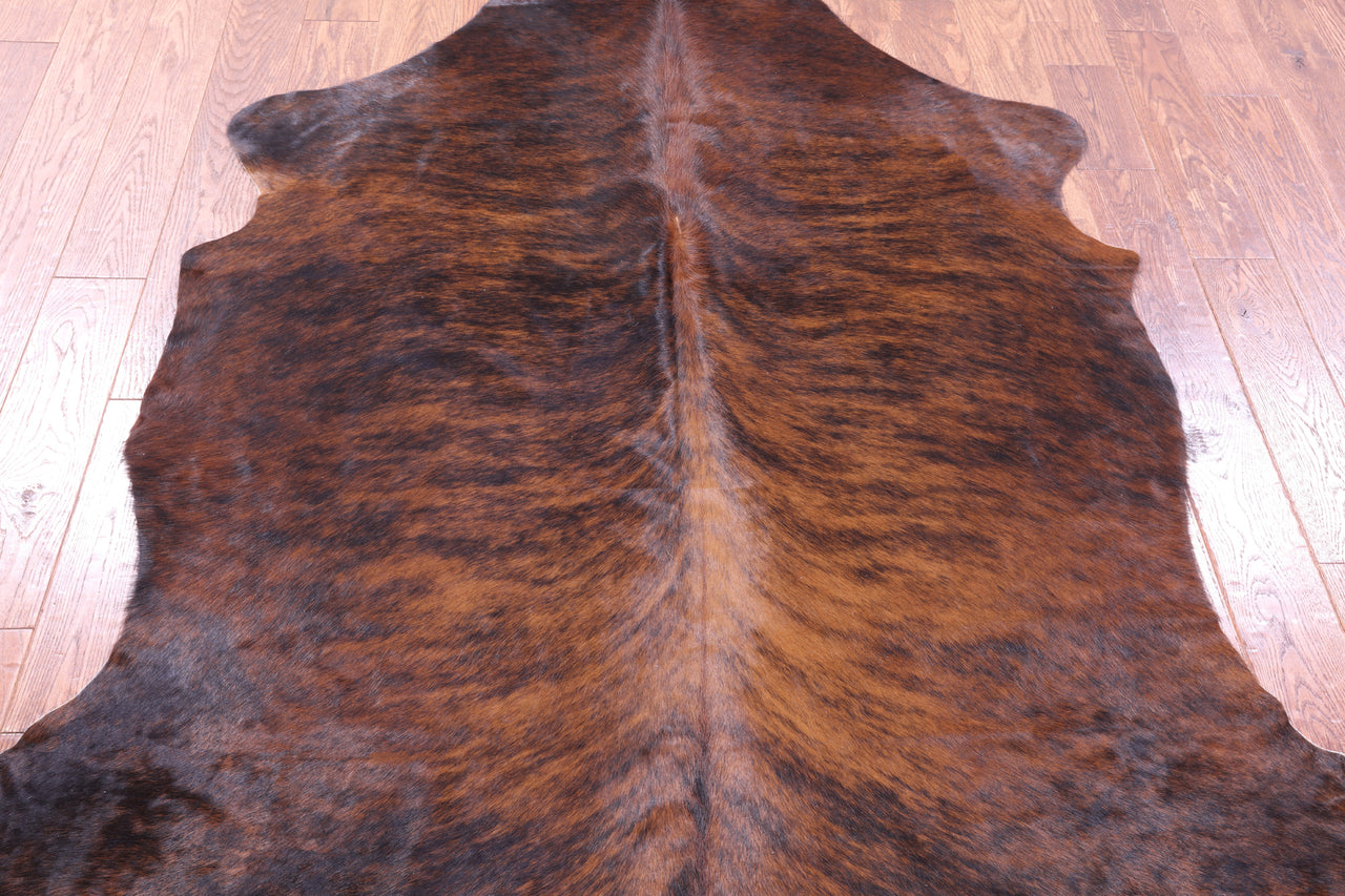 Brindle Natural Cowhide Rug - Large 6'9"H x 5'8"W