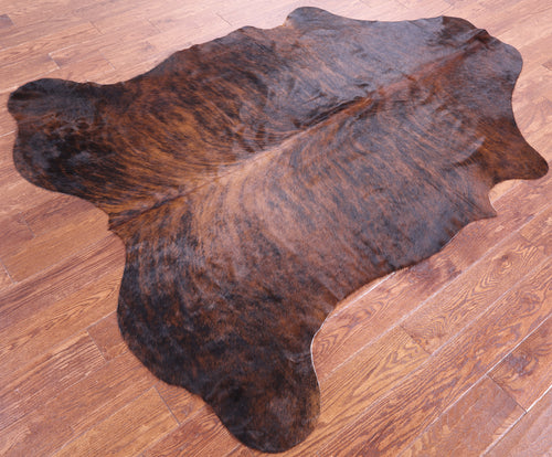 Brindle Natural Cowhide Rug - Large 6'9