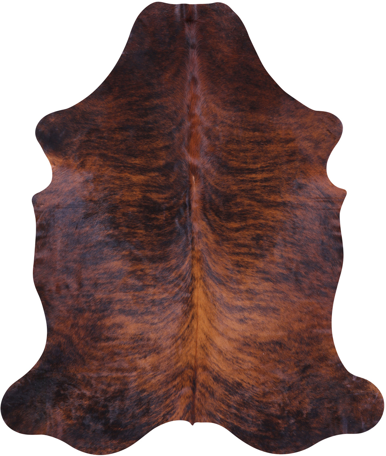 Brindle Natural Cowhide Rug - Large 6'9"H x 5'8"W