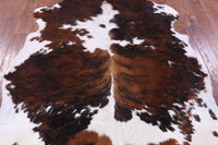 Thumbnail for Tricolor Natural Cowhide Rug - Large 6'6