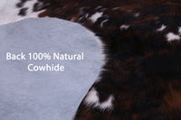 Thumbnail for Tricolor Natural Cowhide Rug - Large 6'6