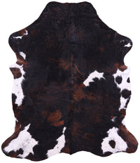 Thumbnail for Tricolor Natural Cowhide Rug - XLarge 7'1