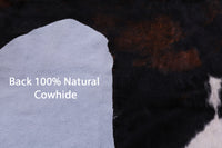 Thumbnail for Tricolor Natural Cowhide Rug - XLarge 7'1