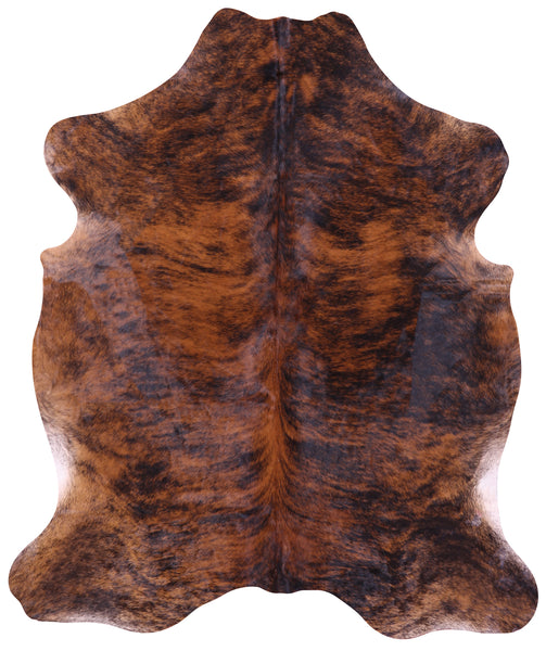 Brindle Natural Cowhide Rug - Large 6'8"H x 5'7"W