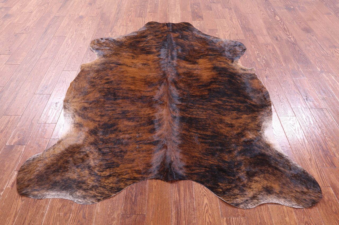 Brindle Natural Cowhide Rug - Large 6'8"H x 5'7"W