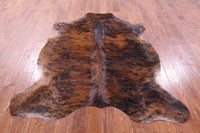 Thumbnail for Brindle Natural Cowhide Rug - Large 6'8