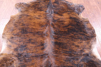 Thumbnail for Brindle Natural Cowhide Rug - Large 6'8